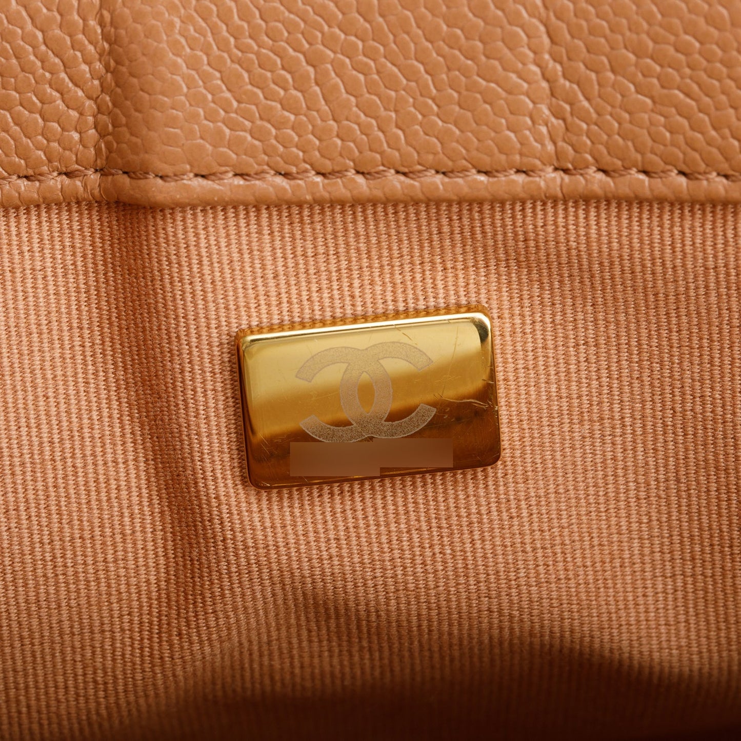 Chanel 2022 Brown Quilted Caviar Leather Medium Boy Bag