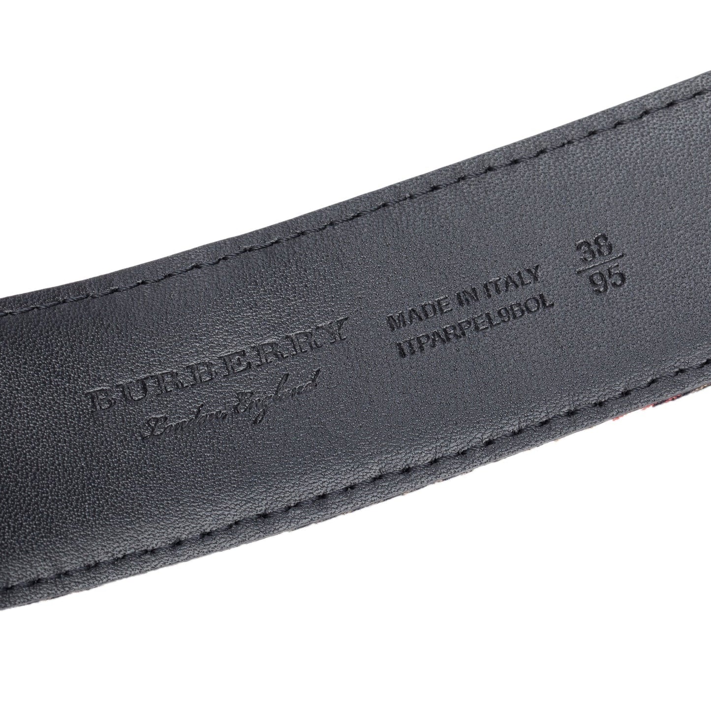 Burberry Beige House Check Canvas Belt, 95 38