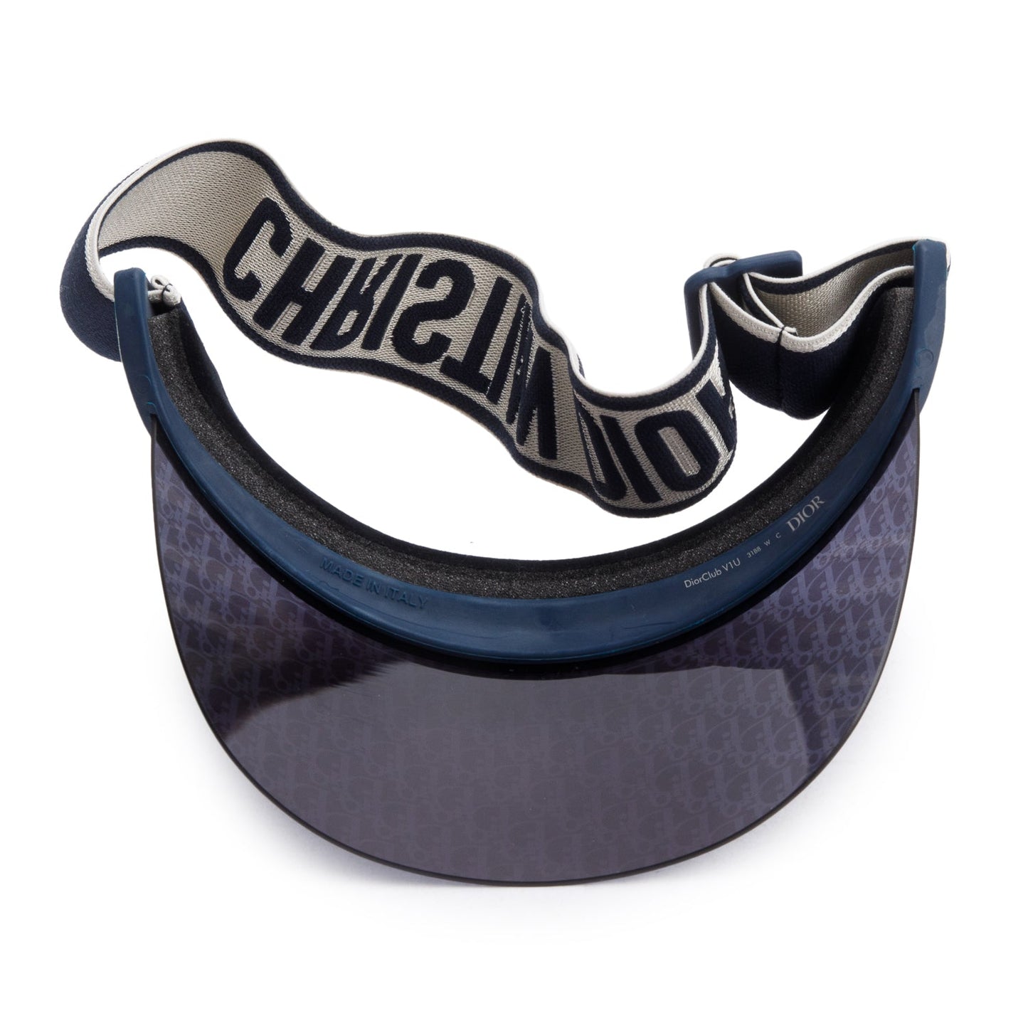 Christian Dior Blue Oblique DiorClub V1U Visor