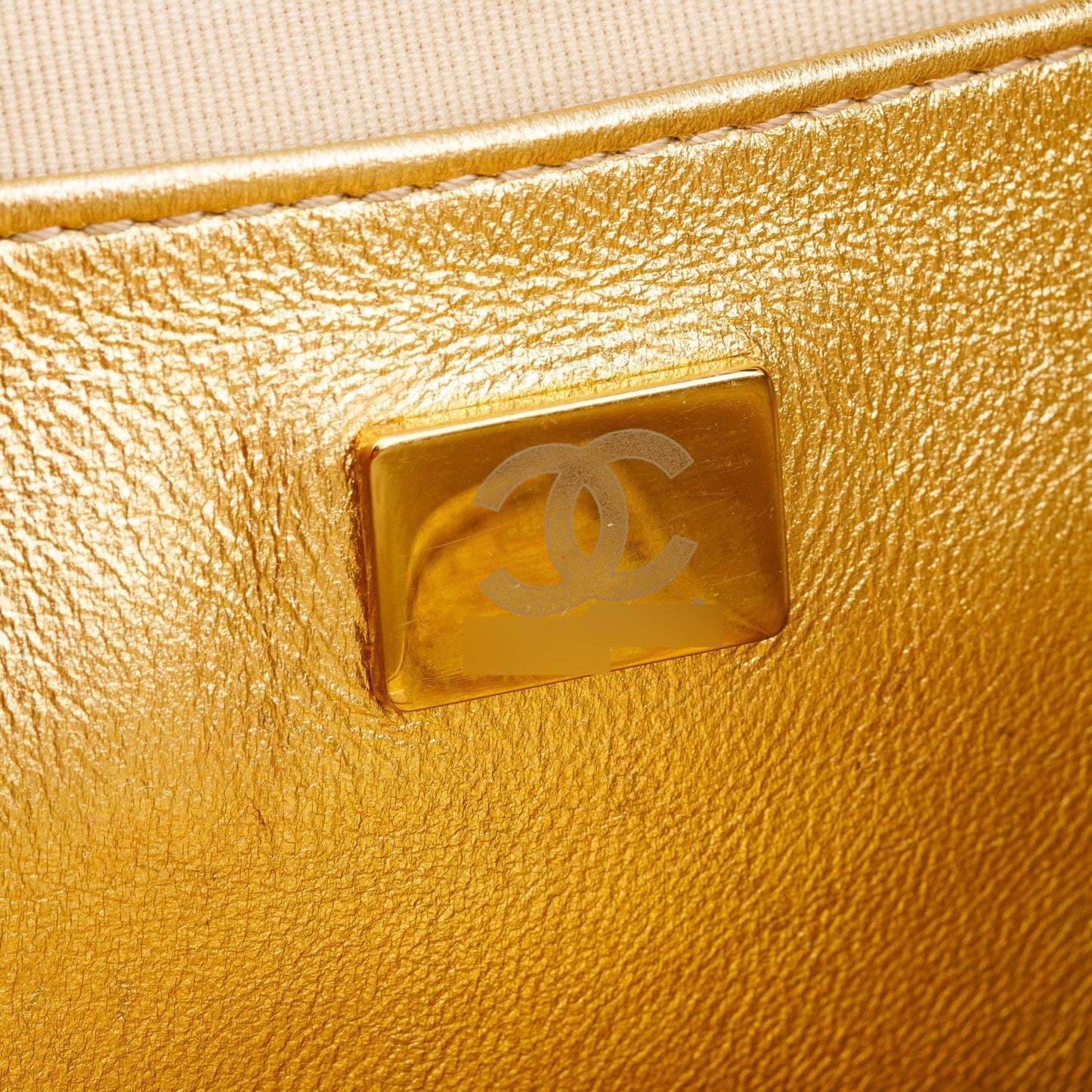 Chanel 2024 Metallic Gold Leather Walk Of Fame Star Crossbody Bag