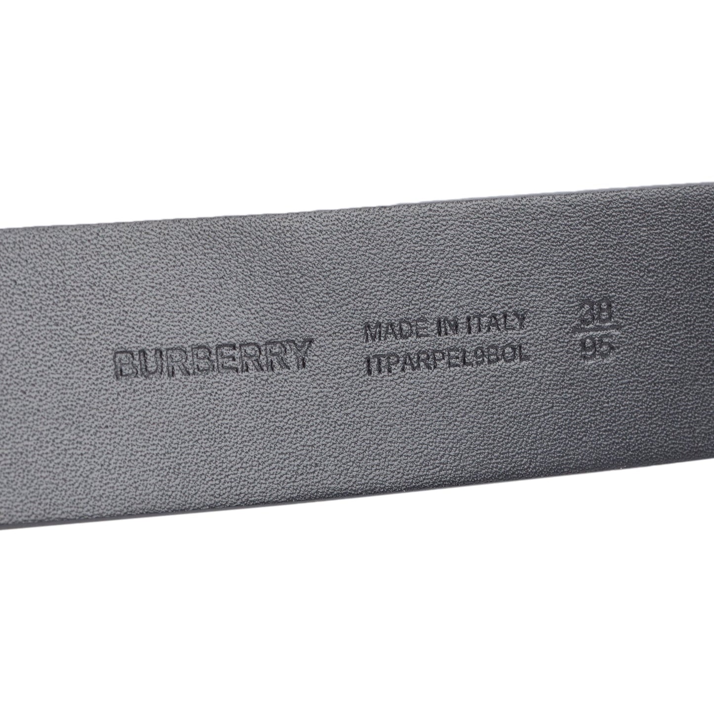 Burberry Biege Check Canvas Logo Plaque Buckle Belt 95 38