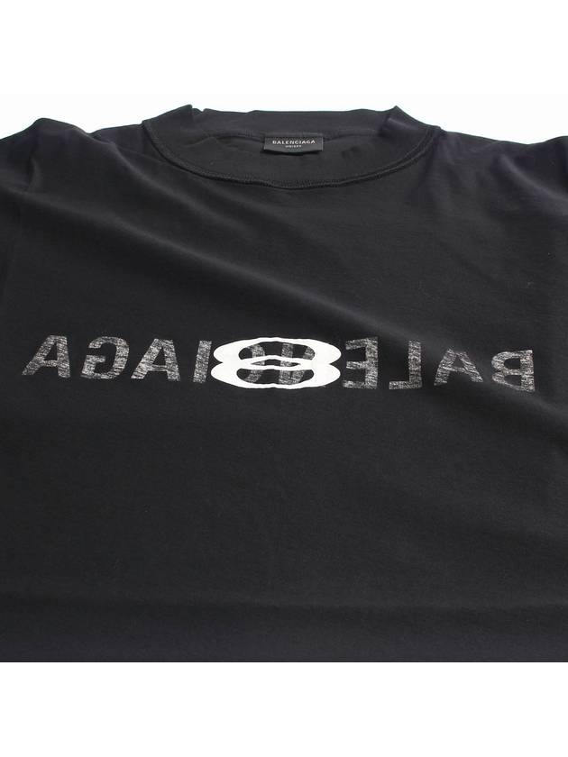 Luxury Balenciaga Trending 2025 Logo Print Short Sleeve T-Shirt Black