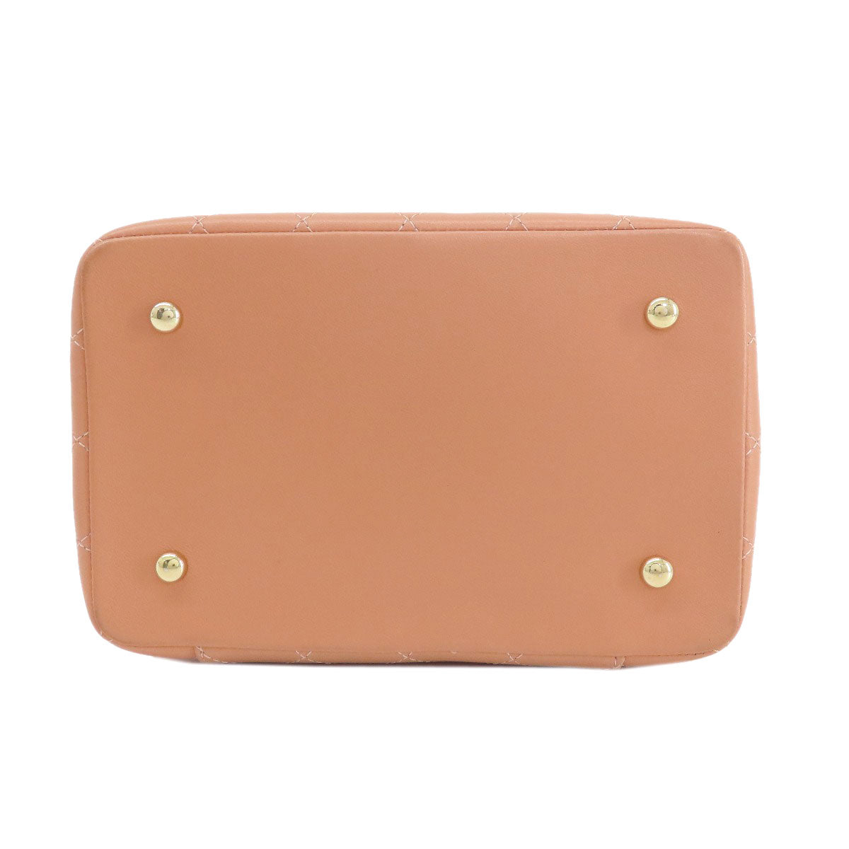 CHANEL Handbag Calfskin pink Vanity 2WAY Gold Metal