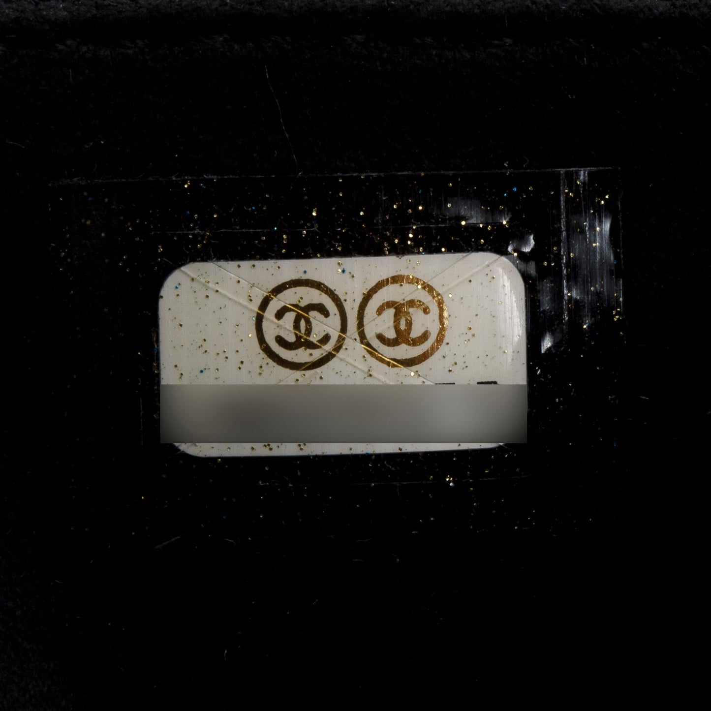 Chanel Black Patent CC Leather Wallet on Chain