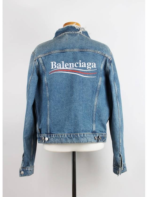 Luxury Balenciaga Trending 2025 Wave logo denim jacket 46