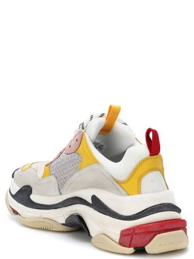 Luxury Balenciaga Trending 2025 Triple S Low Top Sneakers Cream Yellow