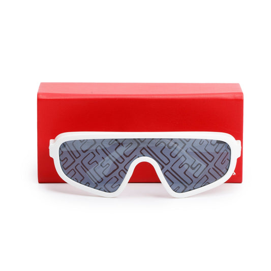 Fendi FF M0084/S White Acetate Shield Sunglasses