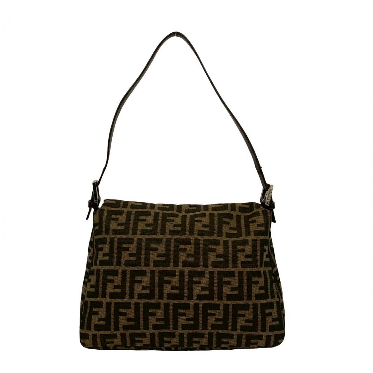 FENDI Shoulder Bag leather Brown Mamma Bucket