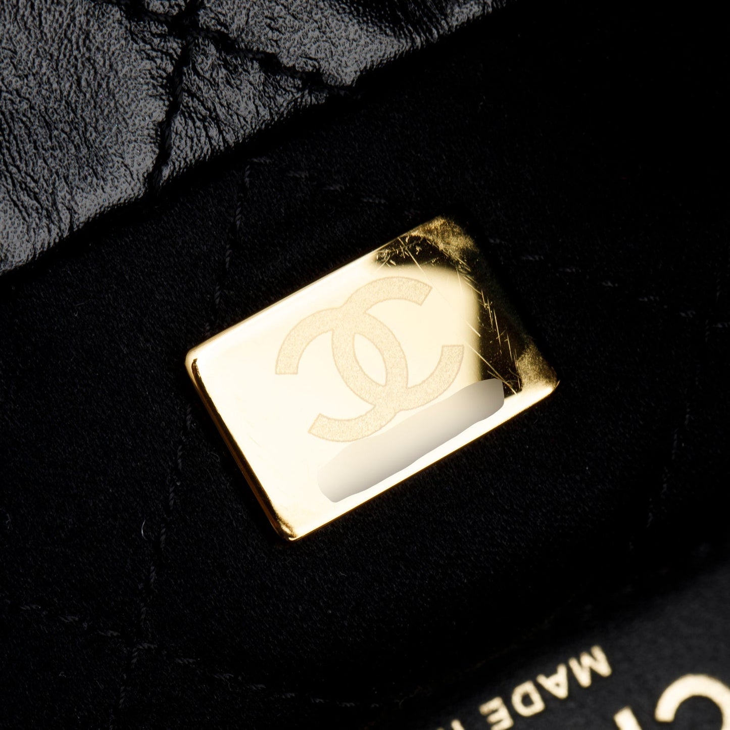 Chanel Black Shiny Calfskin Quilted Small Chanel 22