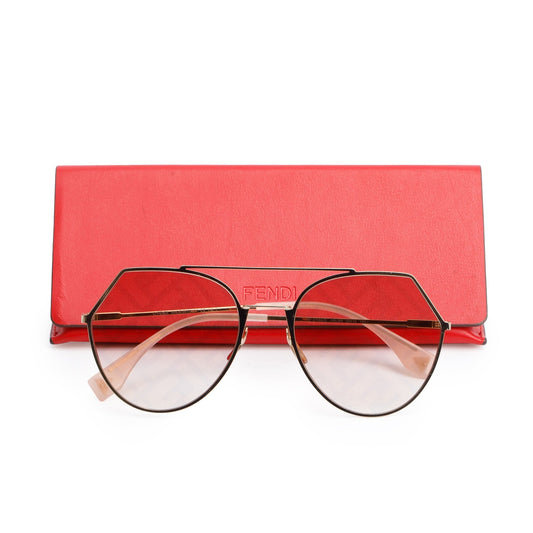 Fendi FF0194 Pink Gradient Geometric Sunglasses