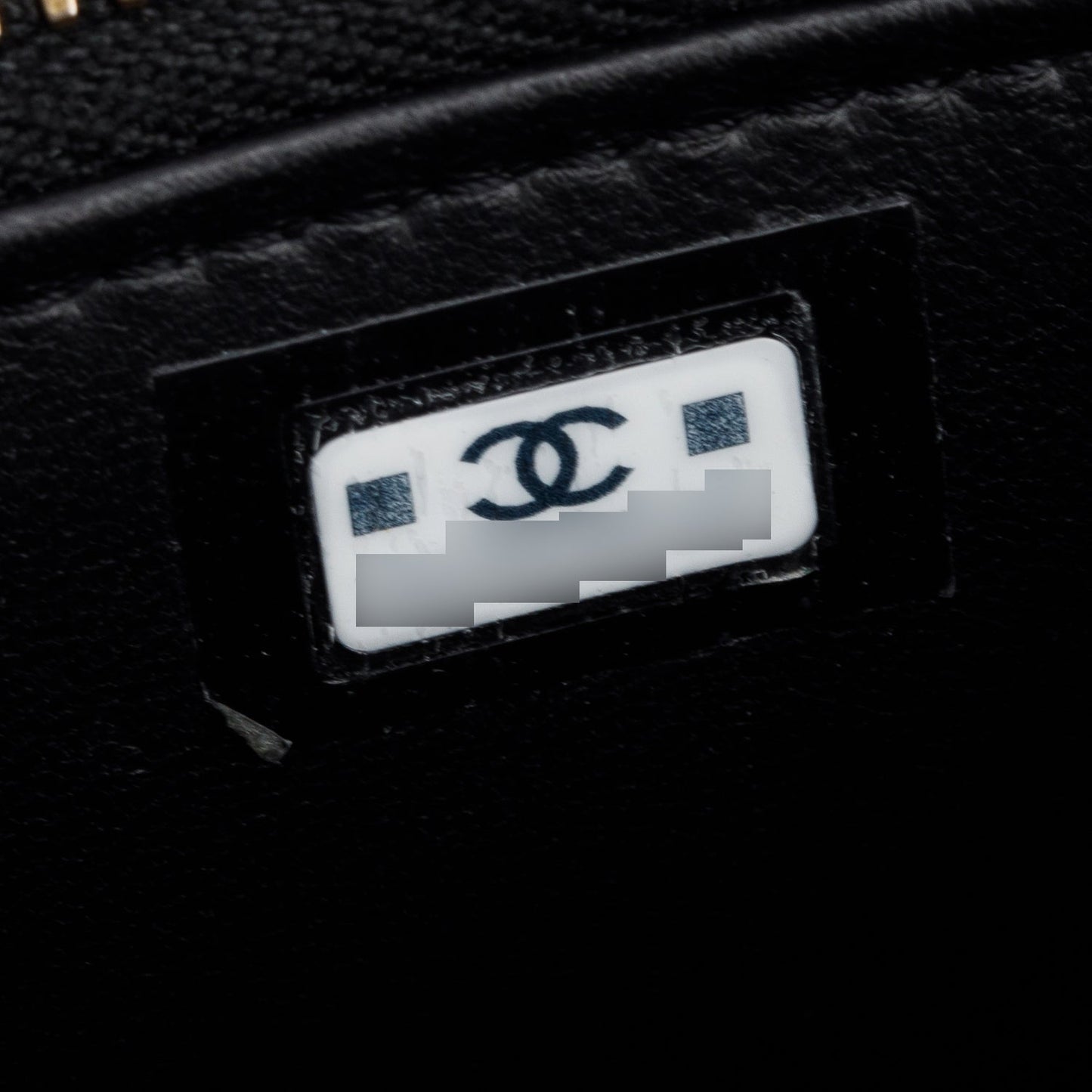Chanel 2025 Black Lambskin Polly Pocket Vanity Bag