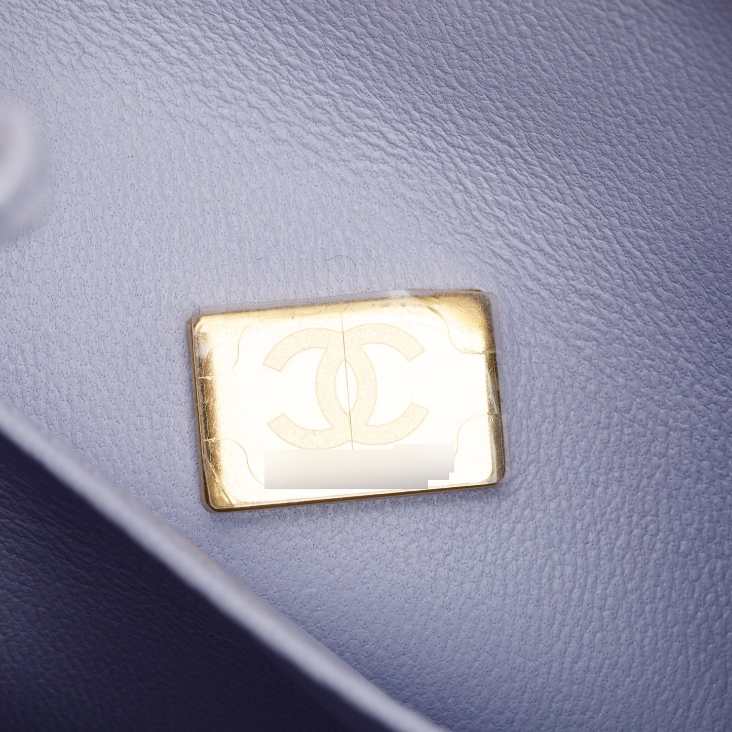 Chanel Purple Caviar Quilted Small Coco Handle Flap
