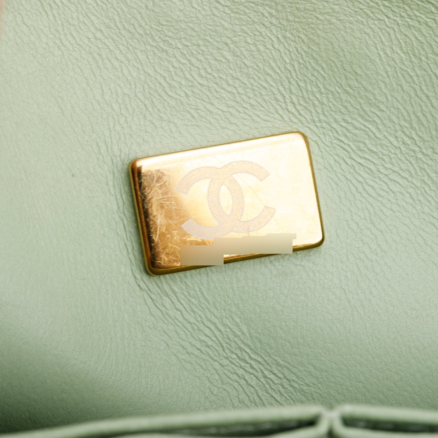 Chanel Green Caviar Quilted Medium Double Flap Bag