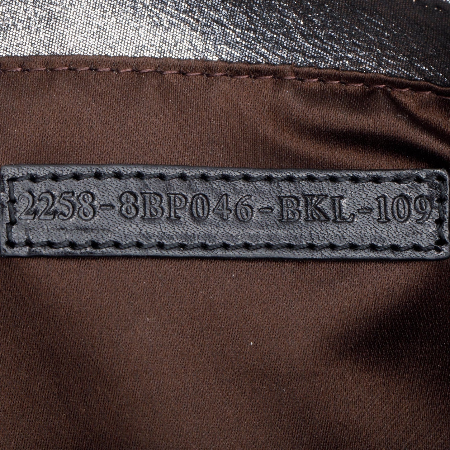Fendi Metallic Silver Calfskin Mia Pochette Chain Bag