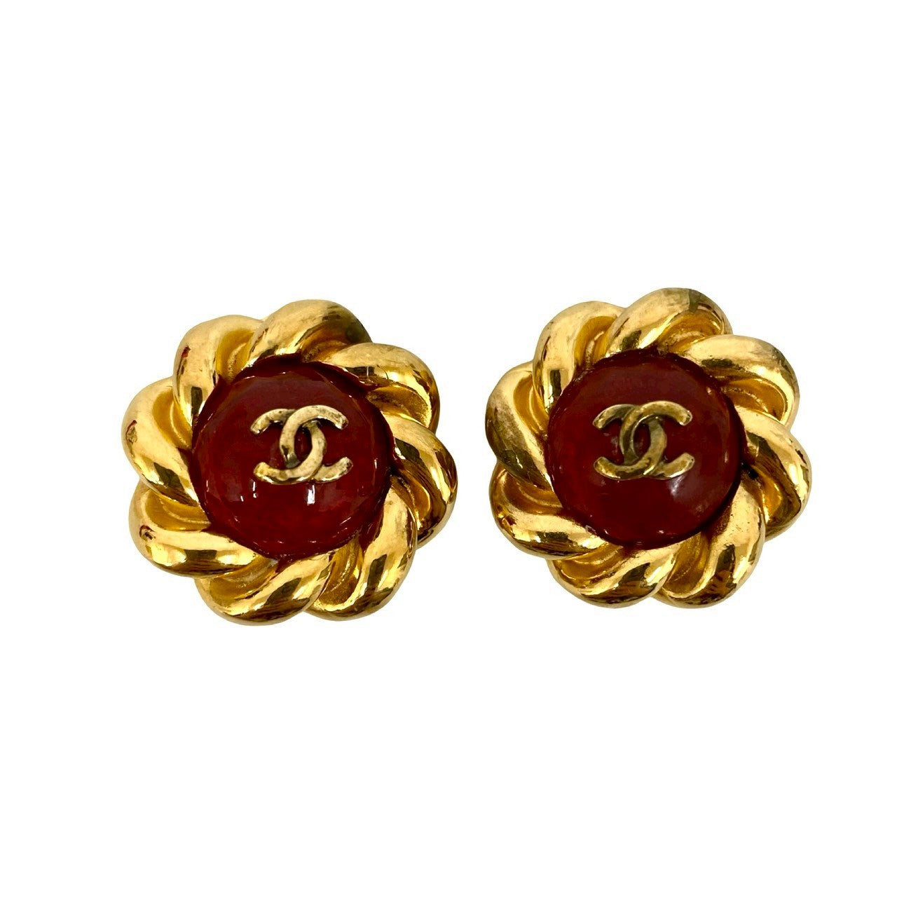CHANEL Earring Gold Plated gold Gripoa