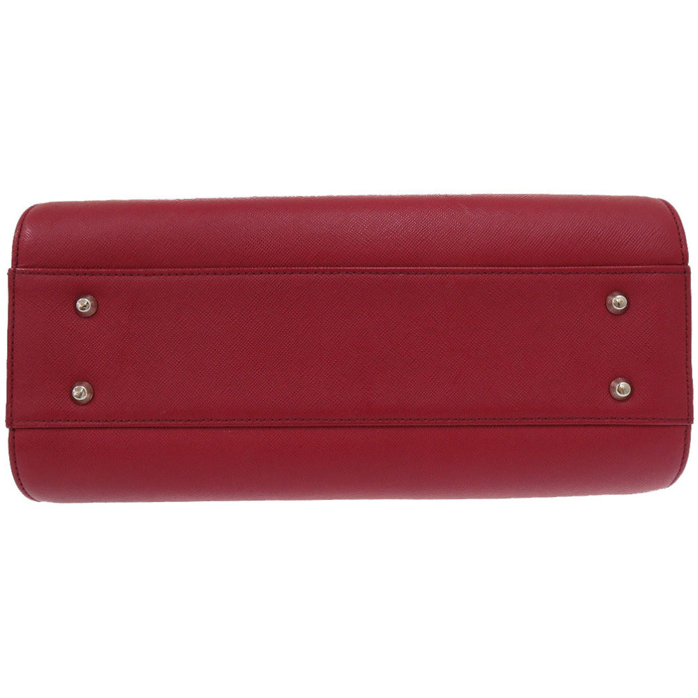 BURBERRY Handbag leather Red Nova Check Women