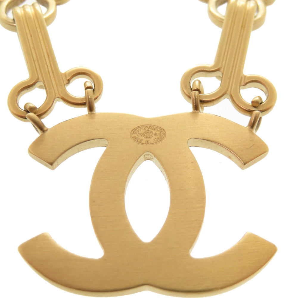 CHANEL Brooch metal gold COCO Mark Women