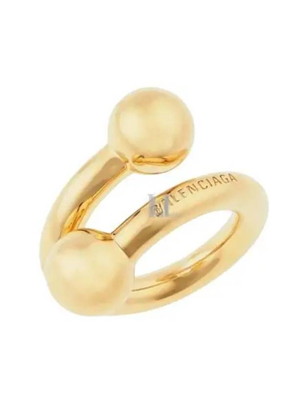 Luxury Balenciaga Trending 2025 Skate Ring Gold