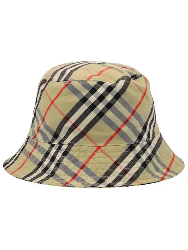 Luxury Burberry Vintage Check Reversible Bucket Hat Yellow