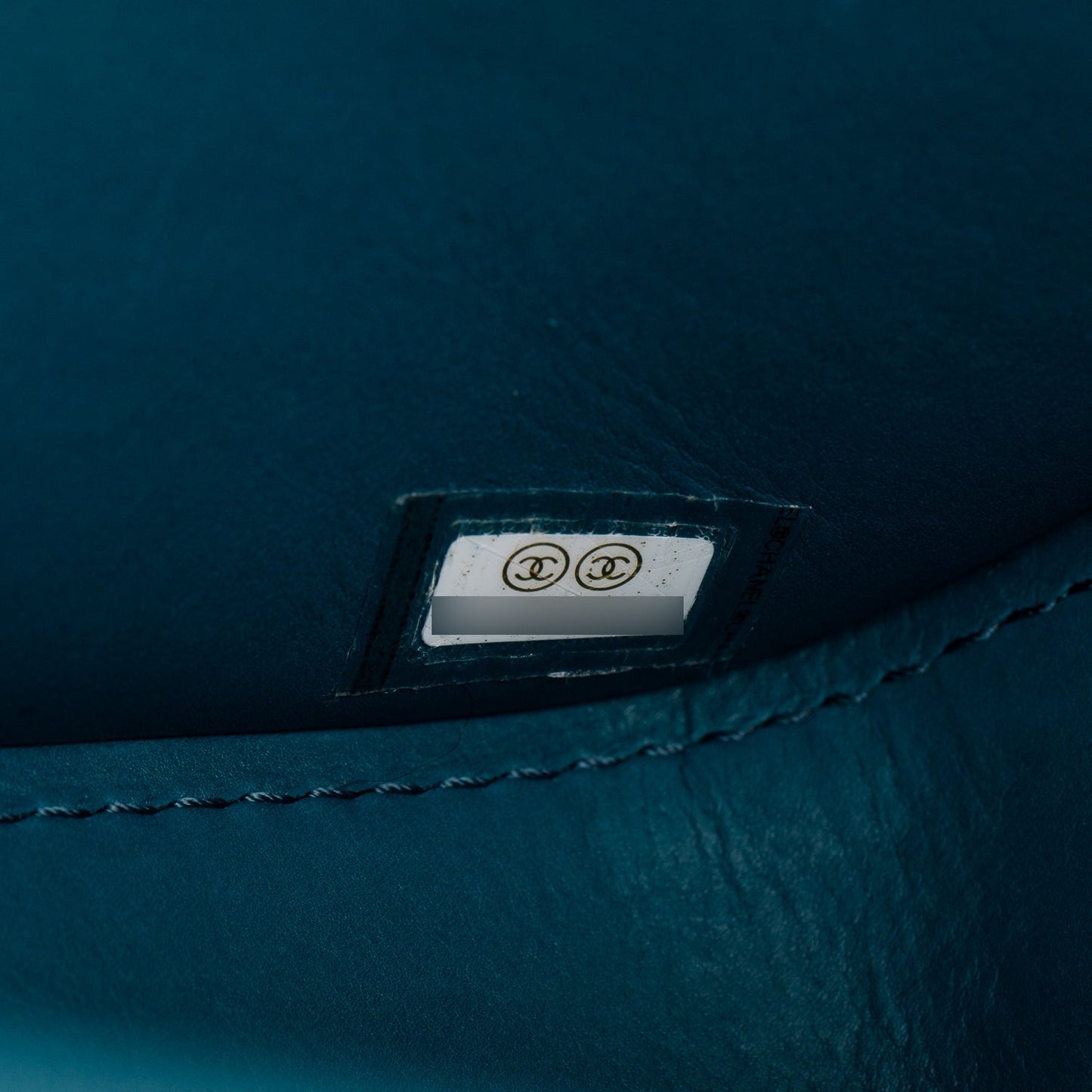 Chanel 2020 Teal Calfskin Quilted Medium Nailed CC Flap Bag