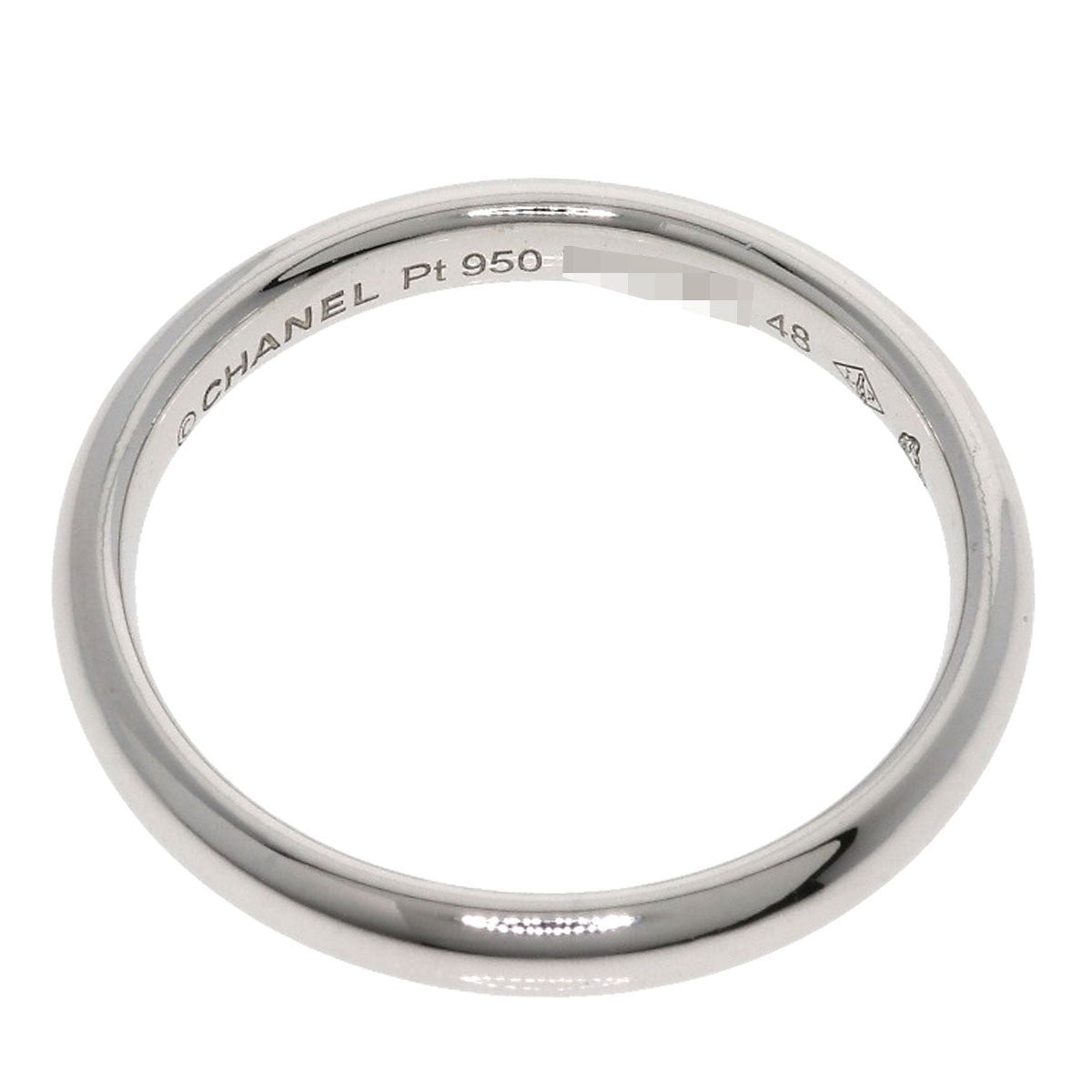 CHANEL Ring PT950 Silver Wedding #48