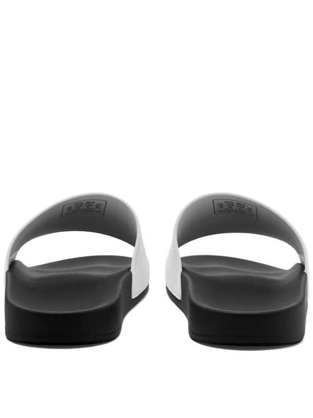 Luxury Balenciaga Trending 2025 Embossed Logo Band Slippers White Black