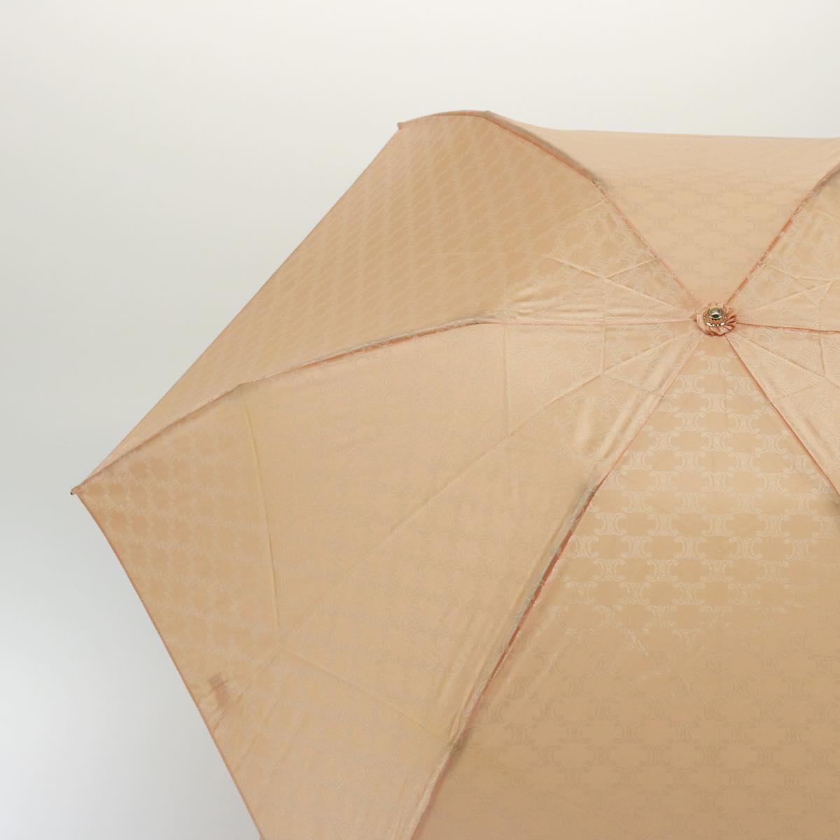 Luxury CELINE Macadam Canvas Folding Umbrella Nylon Pink 74883