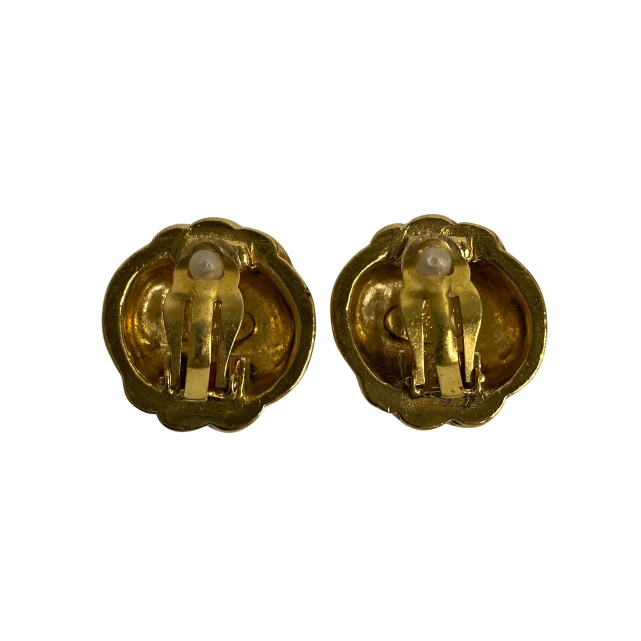 CHANEL Earring Gold Plated gold COCO Mark motif Women