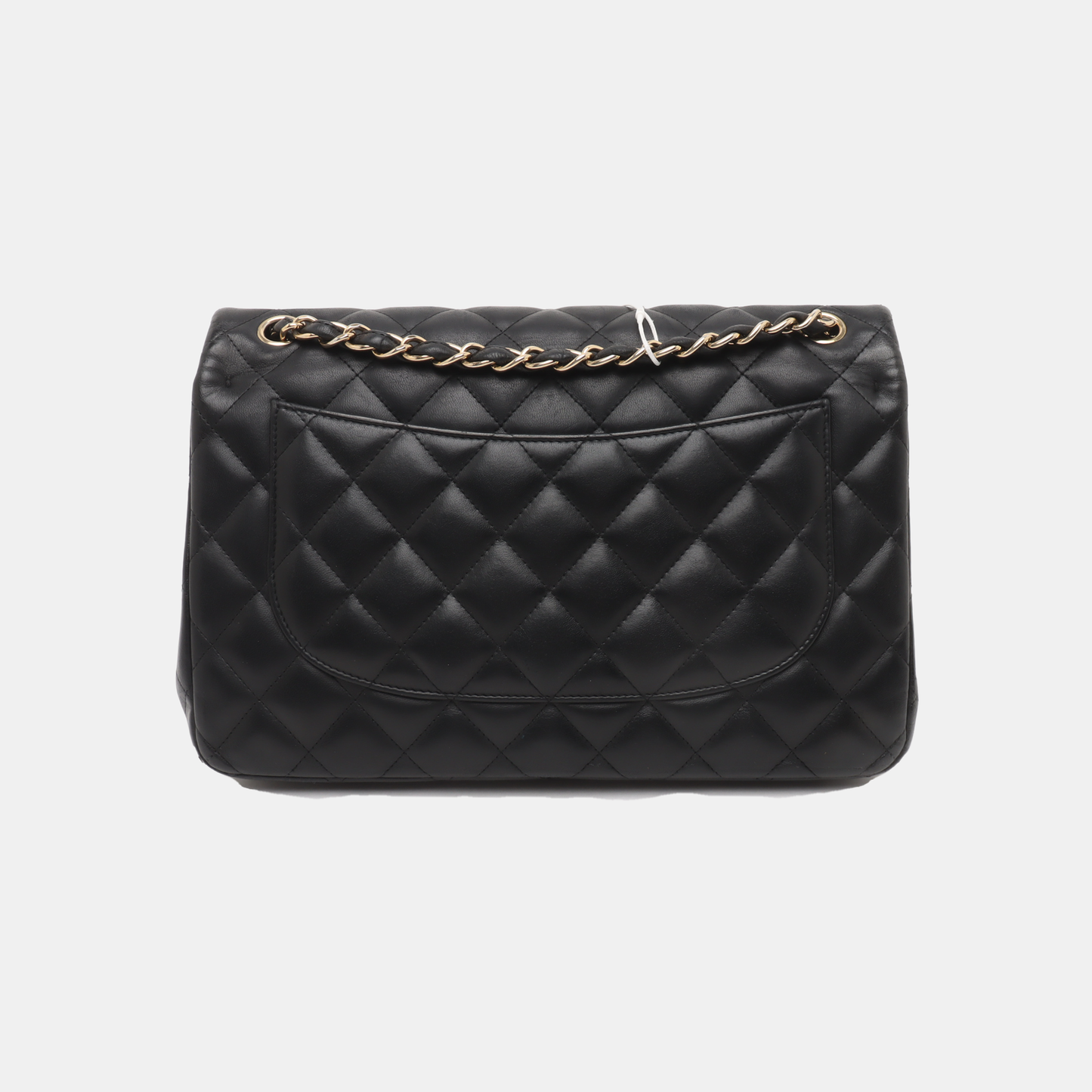 Chanel Classic Flap Jumbo Black Lambskin Leather Double Flap Gold Hardware, 2010-2011