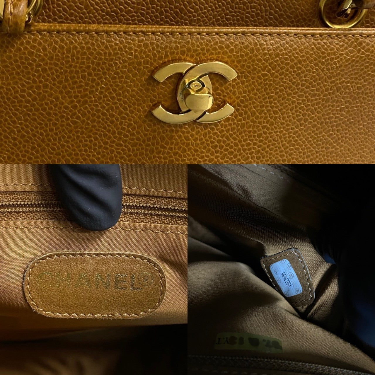 CHANEL Handbag leather Brown