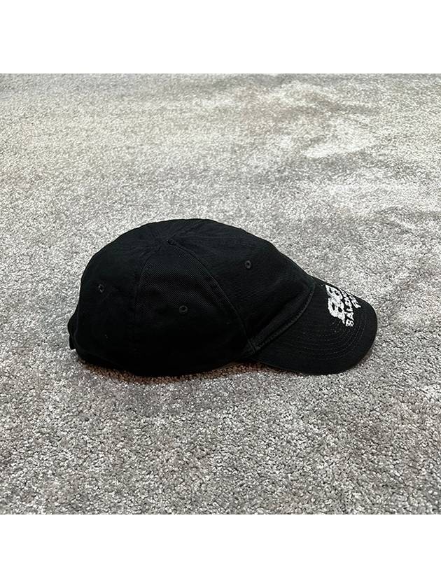 Luxury Balenciaga Trending 2025 Hand Draw BB Icon Ball Cap Black
