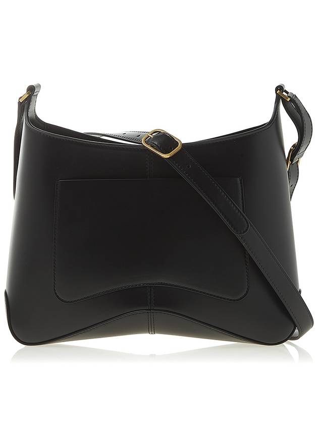 Luxury Balenciaga Trending 2025 Double B Logo Medium Hobo Shoulder Bag Black