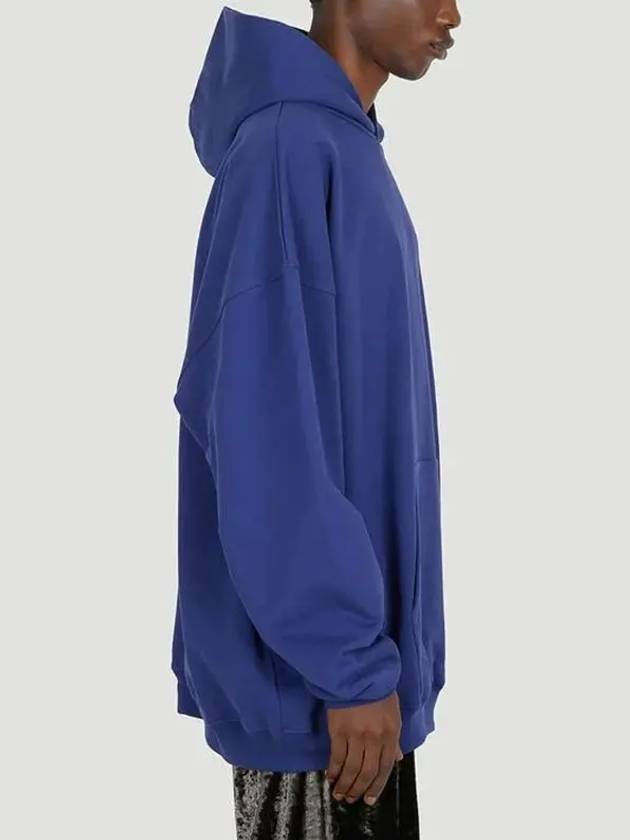 Luxury Balenciaga Trending 2025 Logo Print Oversized Hoodie Blue