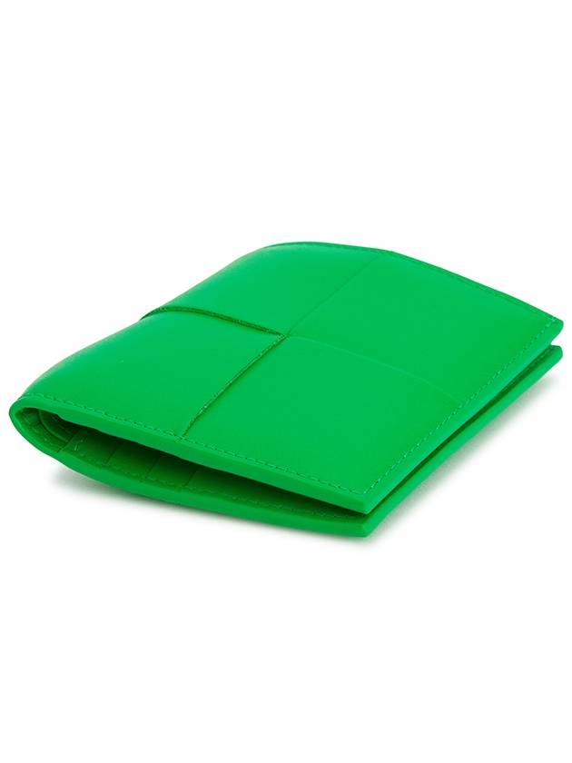 Luxury Bottega Veneta Slim Folder Half Wallet Green