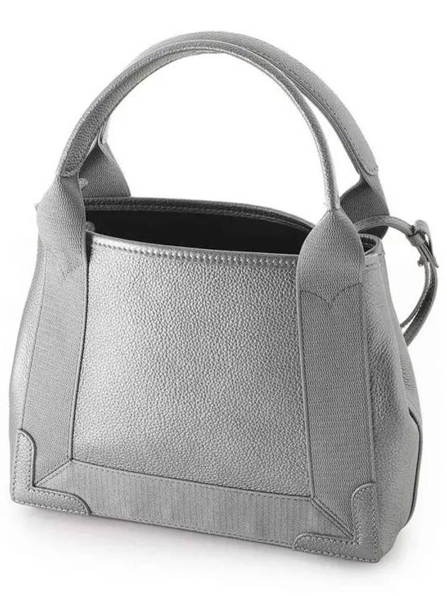 Luxury Balenciaga Trending 2025 Navy Cabas XS Leather Tote Bag Grey