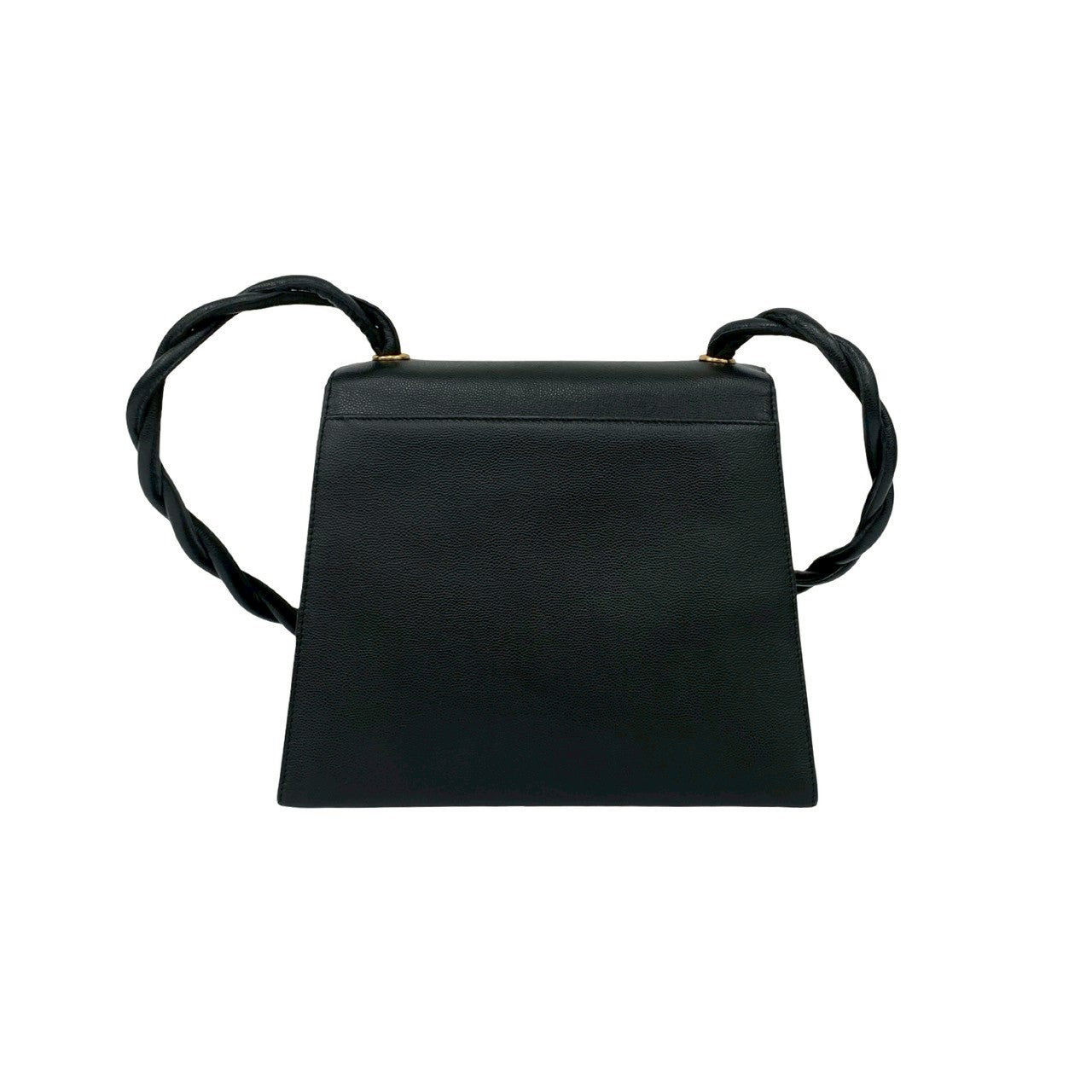 CHANEL Shoulder Bag Matt caviar skin black