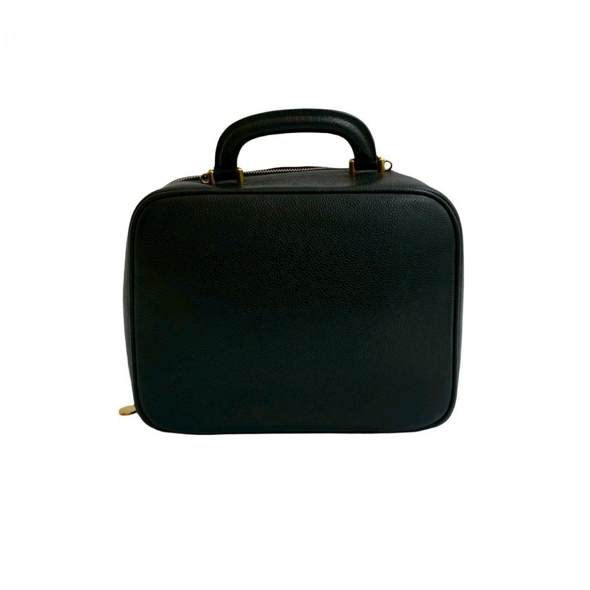 CHANEL Shoulder Bag Matt caviar skin black