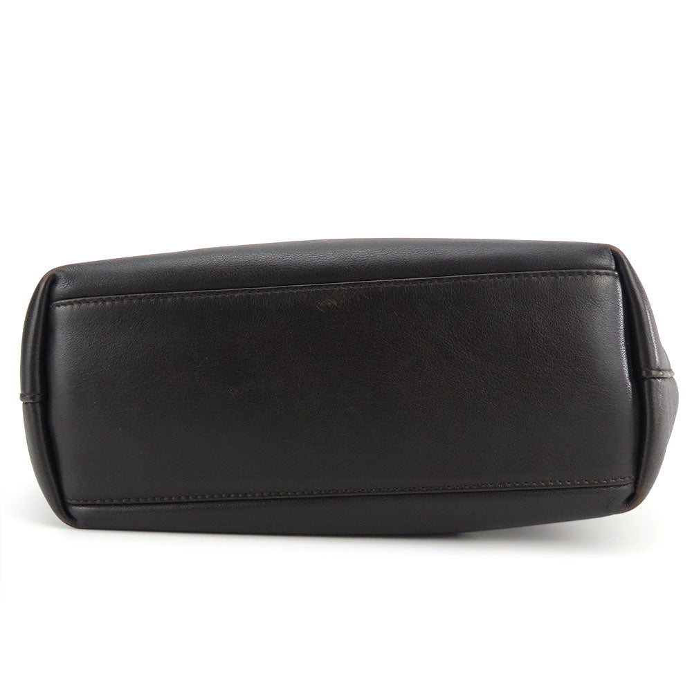 Christian Dior Handbag leather Dark brown type Women