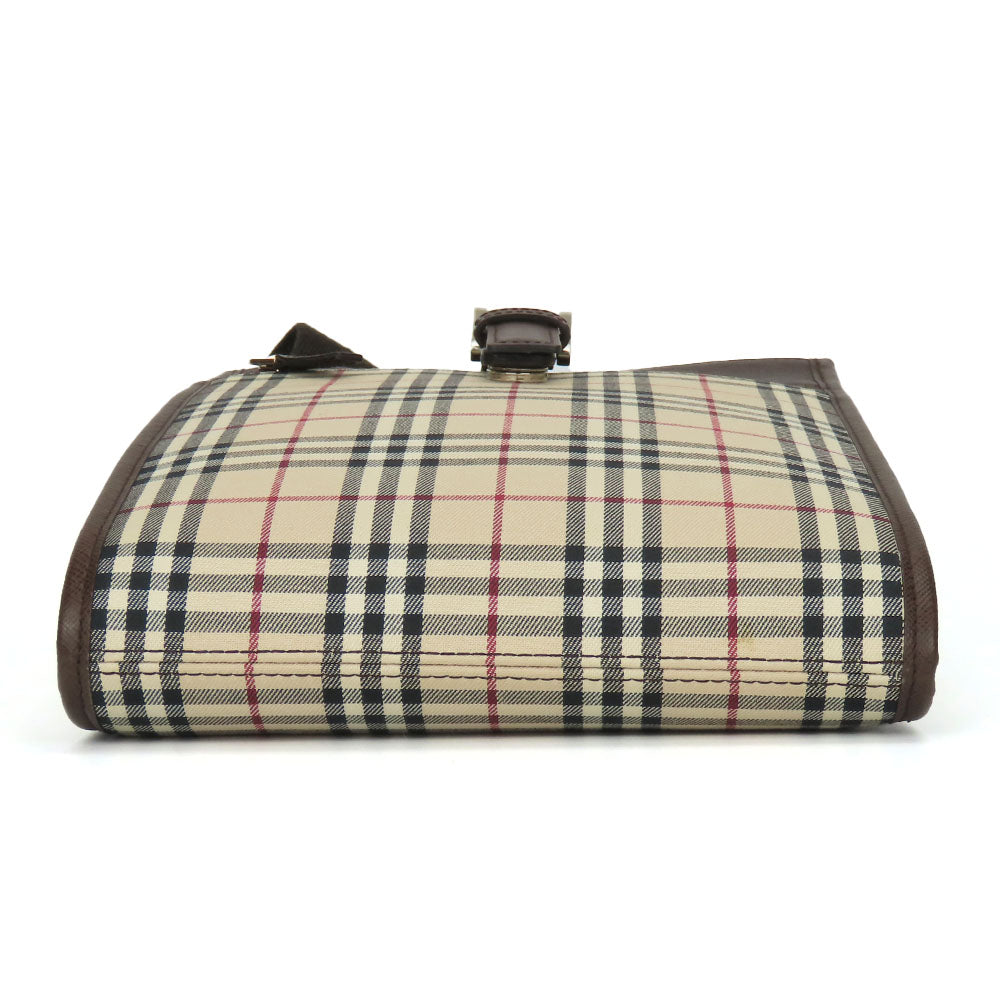 BURBERRY Shoulder Bag Canvas, Leather beige Women