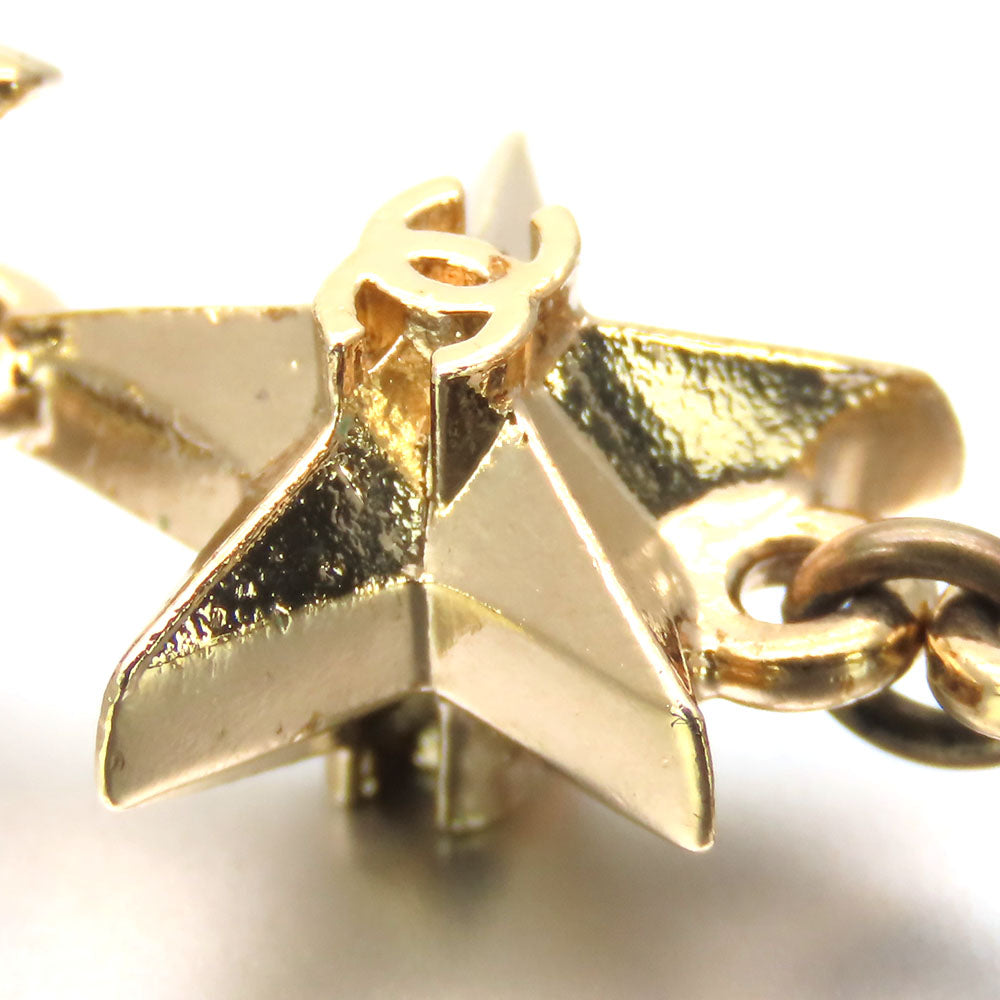 CHANEL Pierce metal gold COCO Mark Triple star