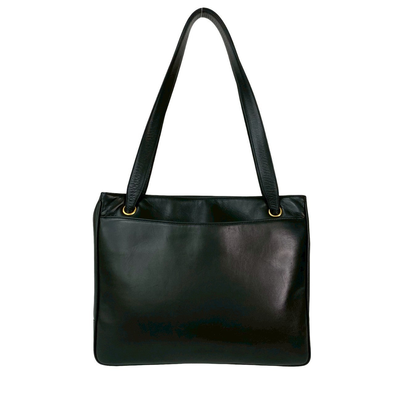 CHANEL Tote Bag leather black