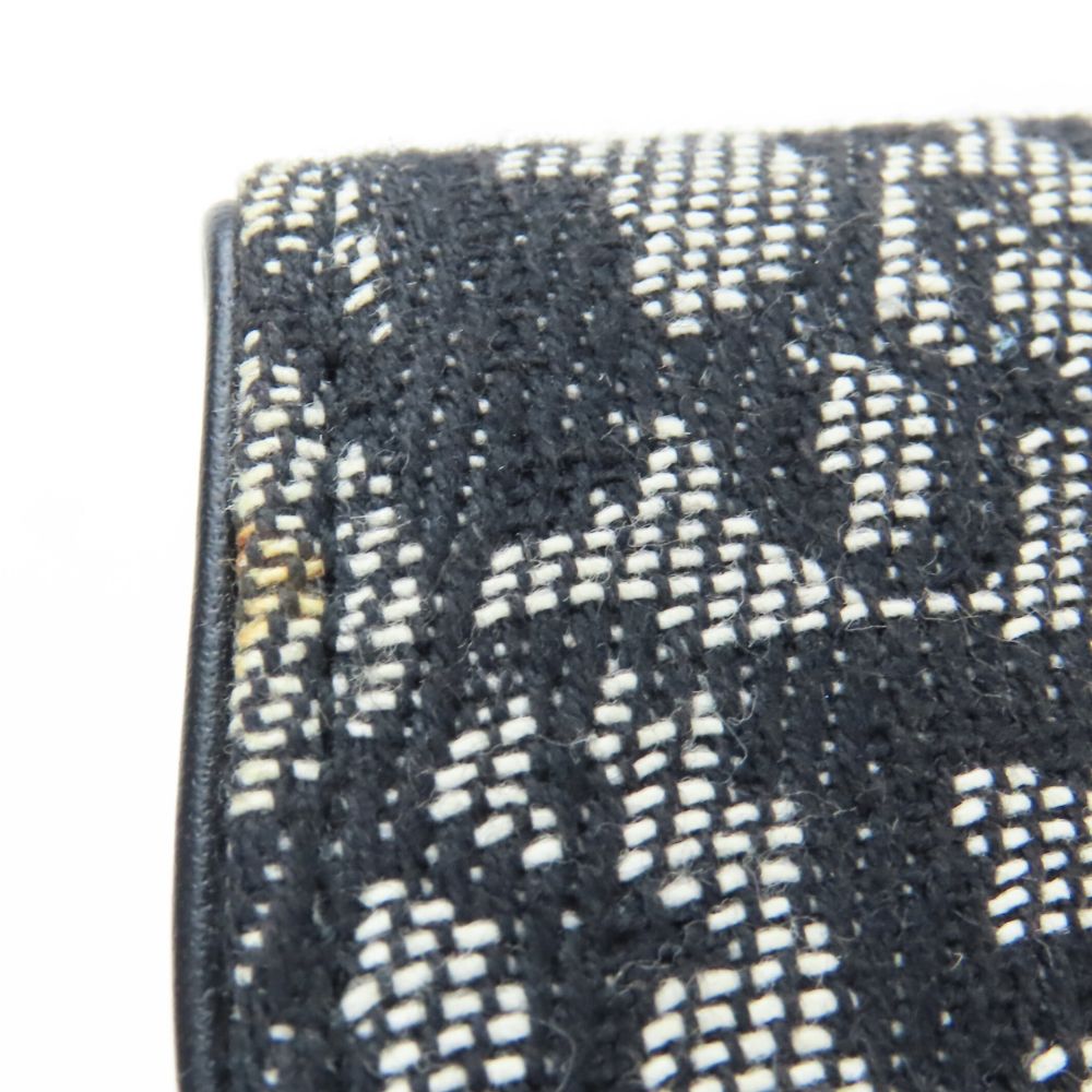 Christian Dior Bifold Wallet canvas black Women