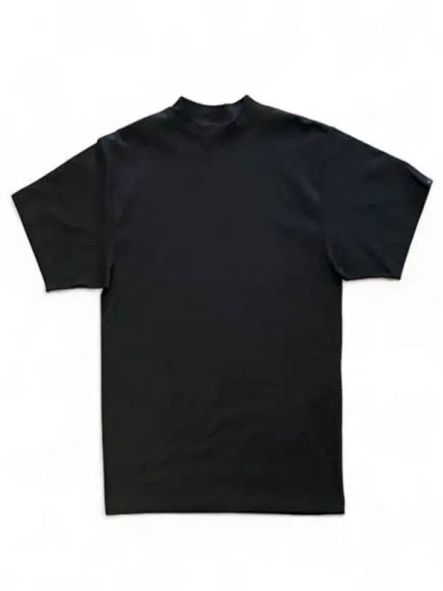 Luxury Balenciaga Trending 2025 Cotton Crew Neck Short Sleeve T-Shirt Navy