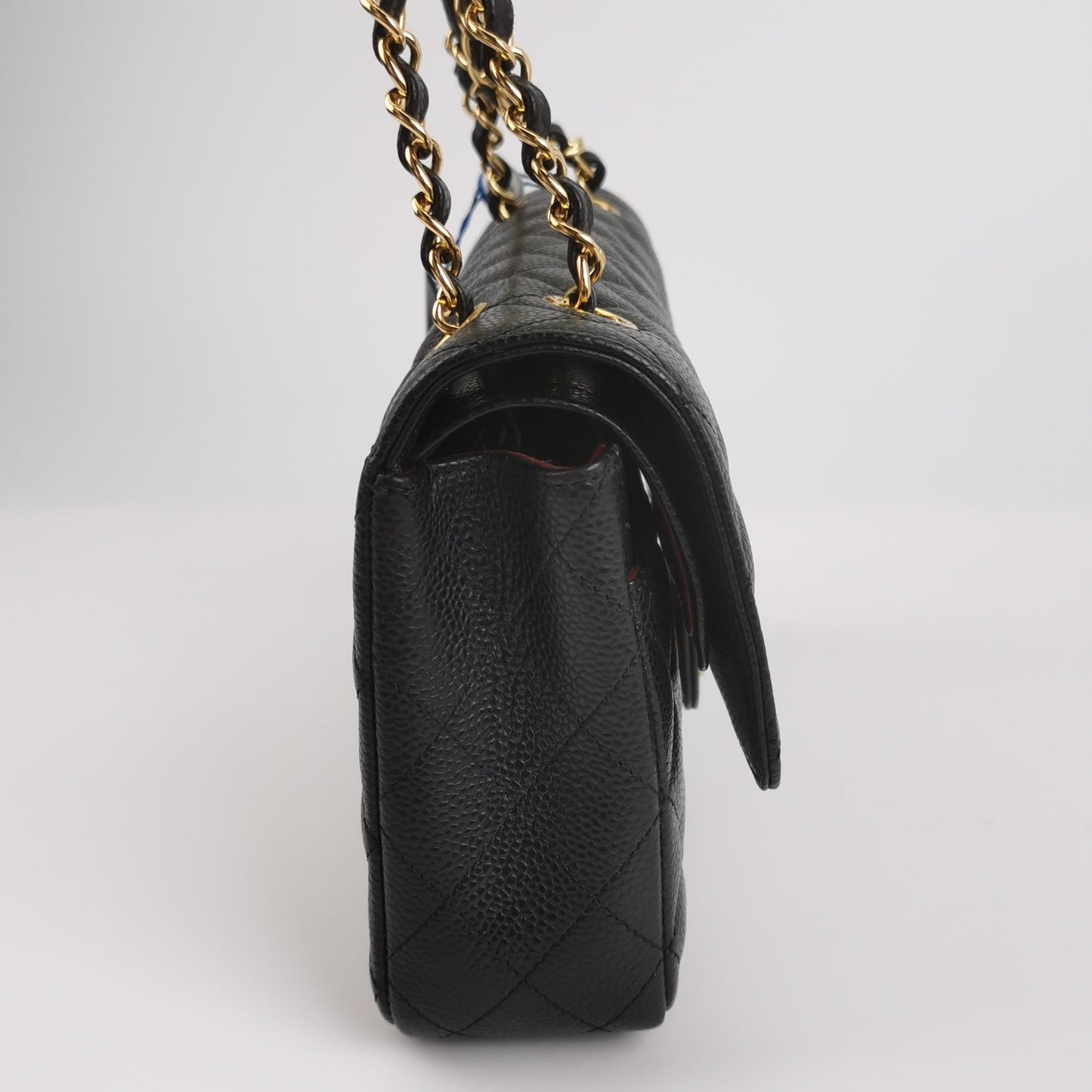 Chanel Classic Flap Medium Black Caviar Leather Gold-tone Hardware 2012-2013
