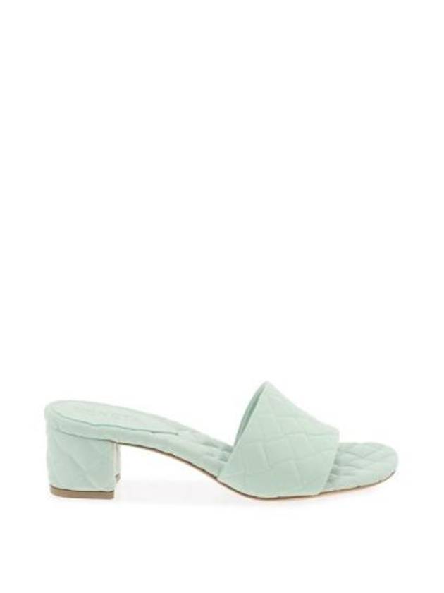 Luxury Bottega Veneta Amy Intrecciato Motif Leather Mule Heel Mint