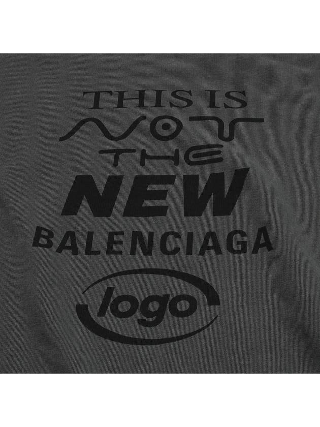 Luxury Balenciaga Trending 2025 This Not Logo Cotton Sweatshirt Black