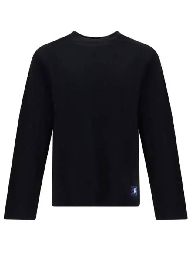 Luxury Burberry Cotton Long Sleeve T-Shirt Black