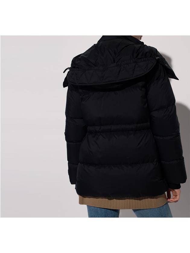 Luxury Burberry Detachable Hooded Nylon Padding Black
