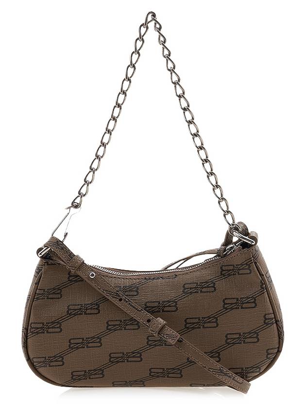 Luxury Balenciaga Trending 2025 Le Cagole BB Monogram Mini Shoulder Bag Brown