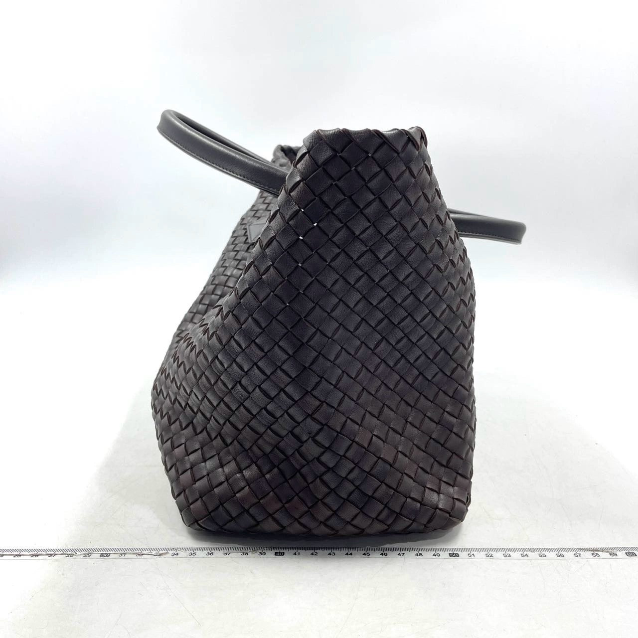 Bottega Veneta Cabat Large Intreccio Leather Tote Bag Dark Chocolate Brown with Pouch 40cm